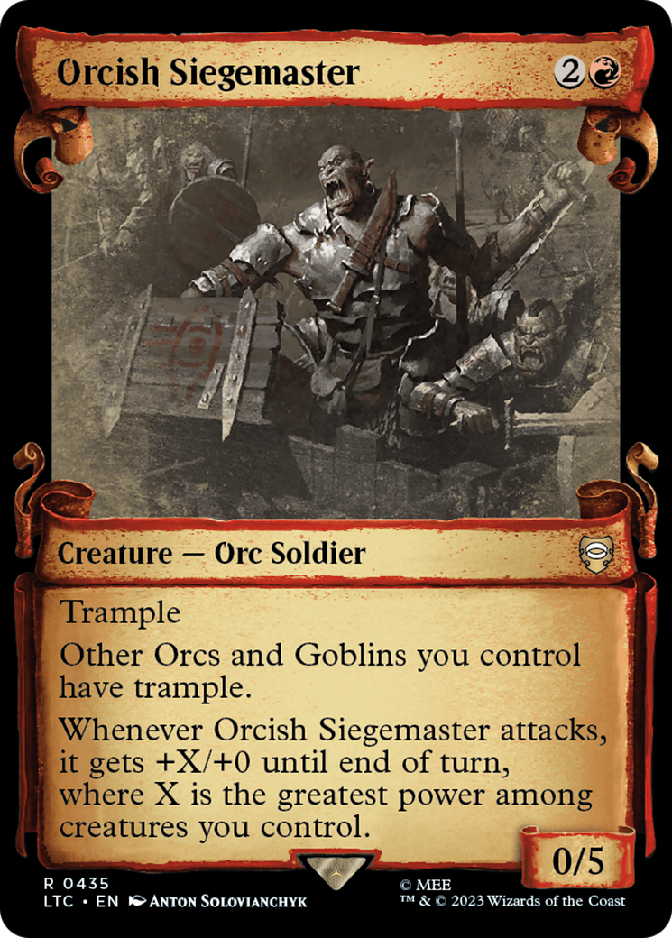 Orcish Siegemaster [The Lord of the Rings: Tales of Middle-Earth Commander Showcase Scrolls]