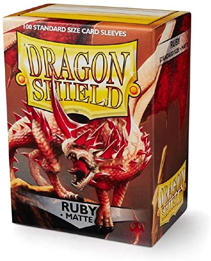 Dragon Shield Ruby Matte 100ct