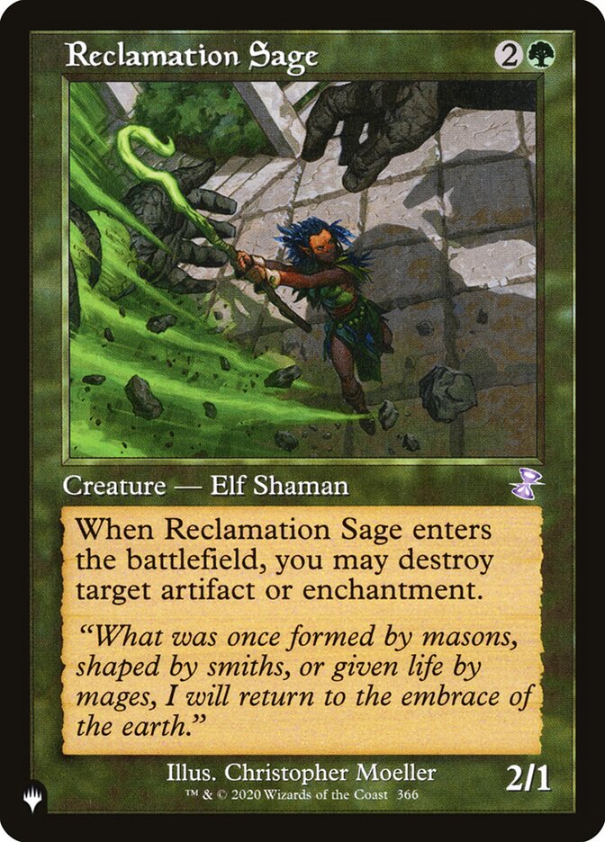 Reclamation Sage [The List]