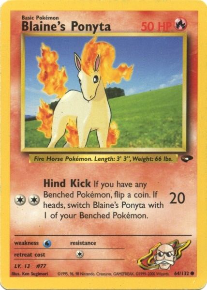 Blaine's Ponyta (64/132) [Gym Challenge Unlimited]