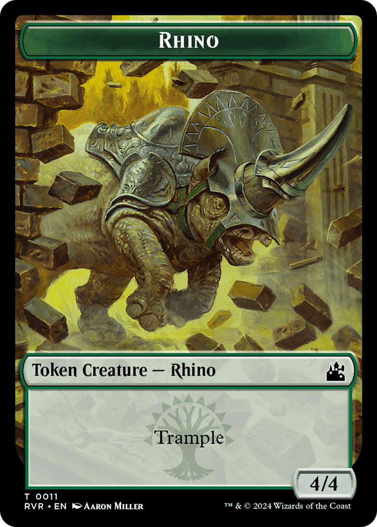 Rhino Token [Ravnica Remastered Tokens]