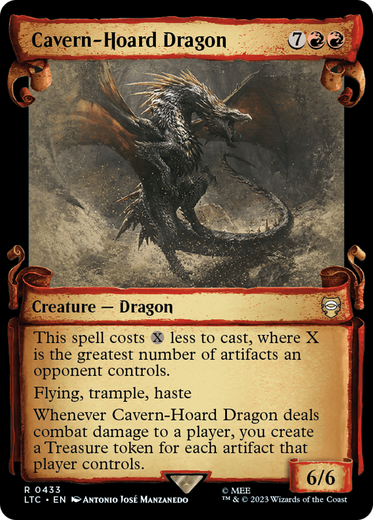 Cavern-Hoard Dragon [The Lord of the Rings: Tales of Middle-Earth Commander Showcase Scrolls]