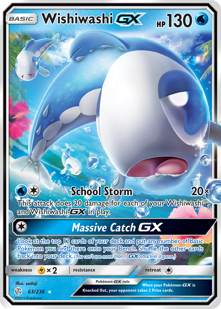 Wishiwashi GX (63/236) [Sun & Moon: Cosmic Eclipse]