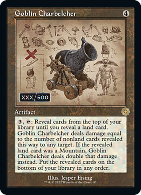 Goblin Charbelcher (Retro Schematic) (Serialized) [The Brothers' War Retro Artifacts]