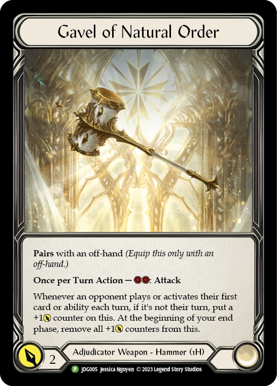 Theryon, Magister of Justice [JDG005] (Promo)  Cold Foil