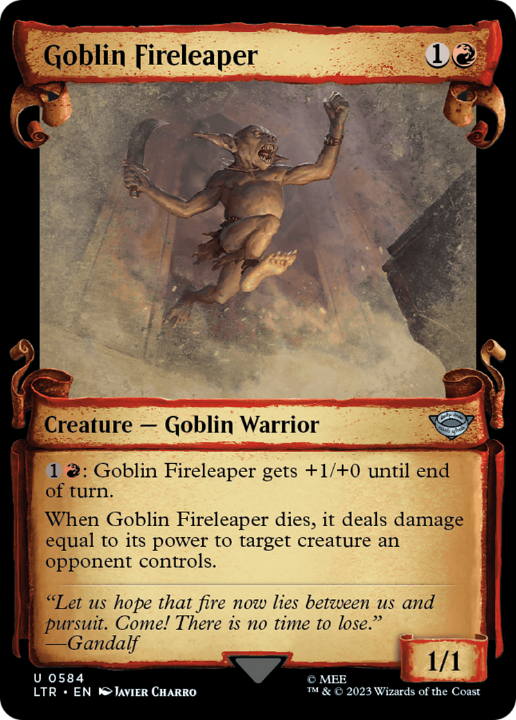 Goblin Fireleaper [The Lord of the Rings: Tales of Middle-Earth Showcase Scrolls]