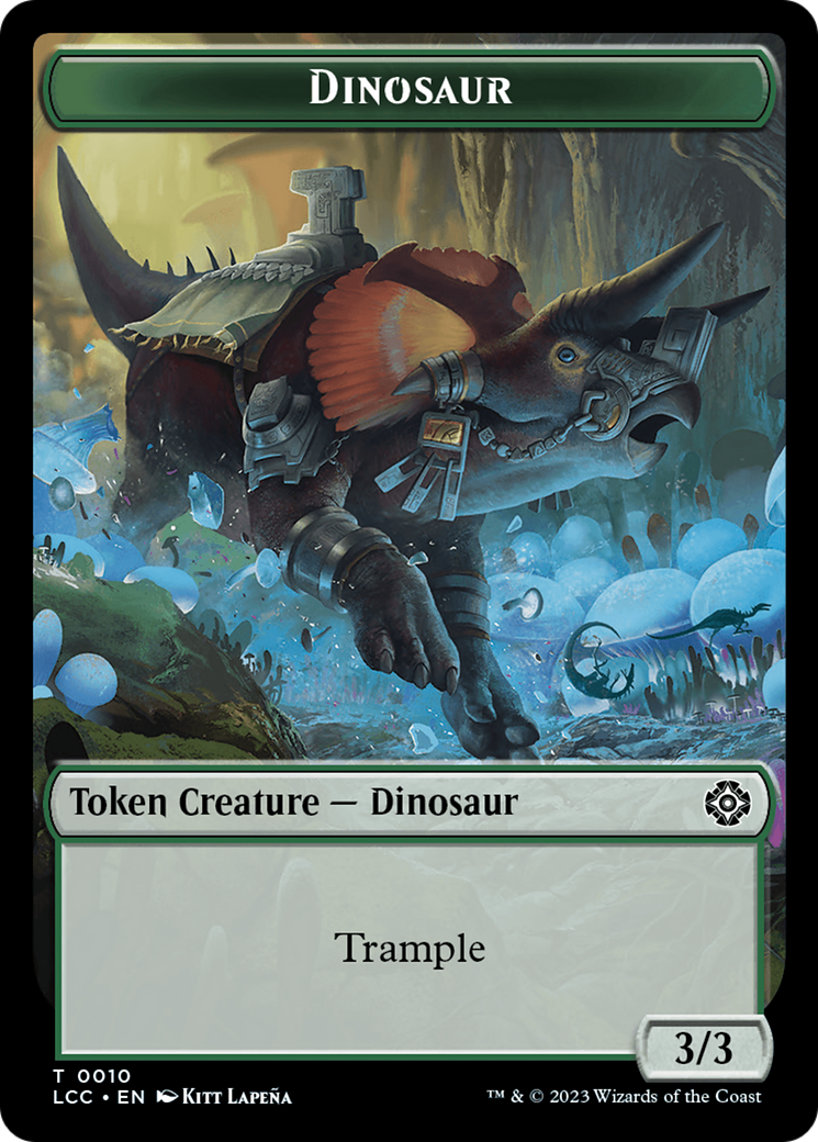 Copy // Dinosaur Double-Sided Token [The Lost Caverns of Ixalan Commander Tokens]