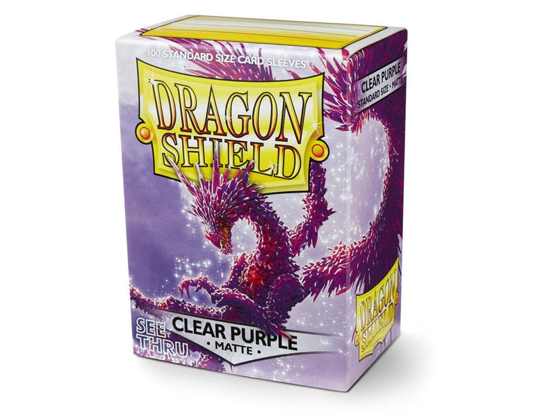 Dragon Shield Clear Purple Matte 100ct