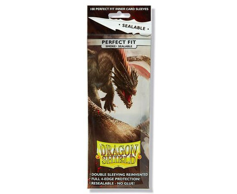 Dragon Shield Sealable Inner Sleeves (Smoke) - 100ct.