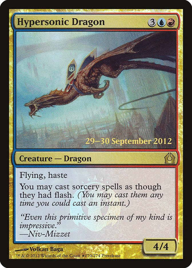 Hypersonic Dragon [Return to Ravnica Prerelease Promos]