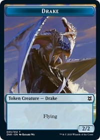 Drake // Insect Double-Sided Token [Zendikar Rising Tokens]