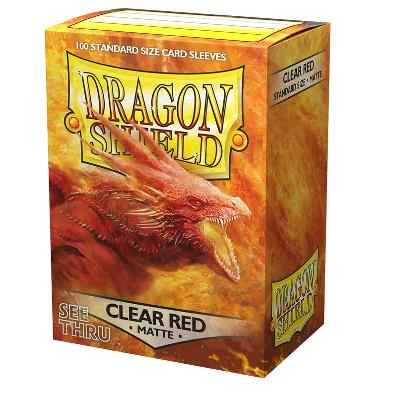Dragon Shield Clear Red Matte 100ct