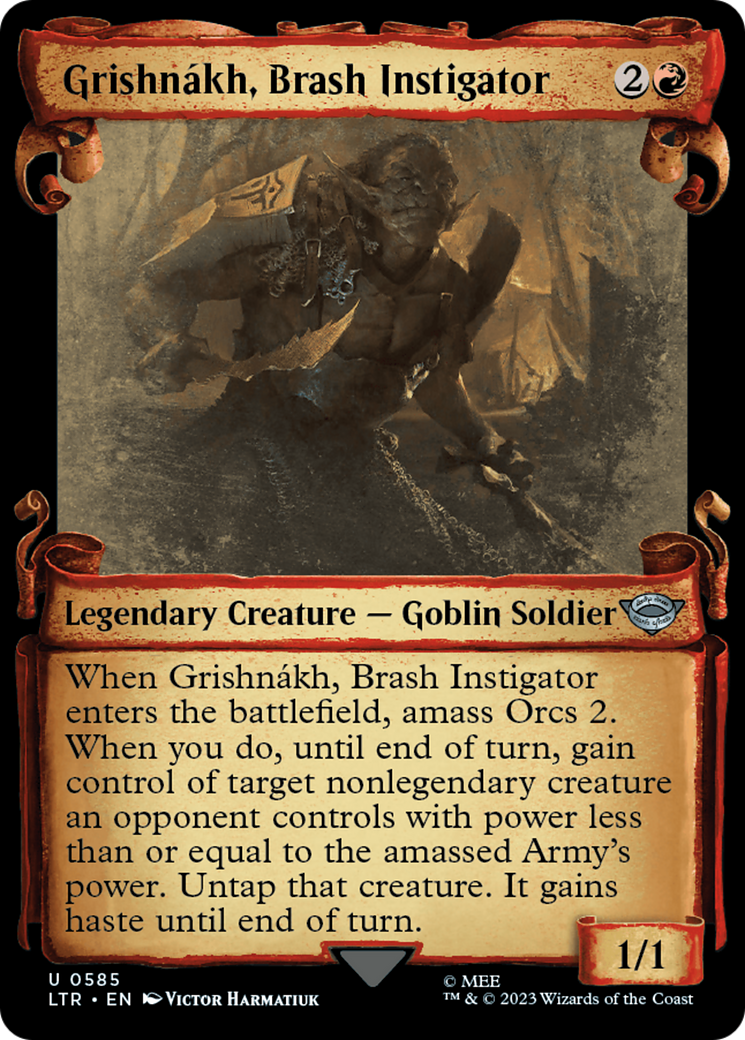 Grishnakh, Brash Instigator [The Lord of the Rings: Tales of Middle-Earth Showcase Scrolls]