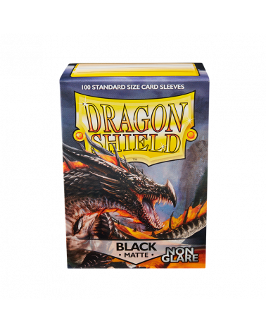 Dragon Shield Black Matte Non-Glare 100ct