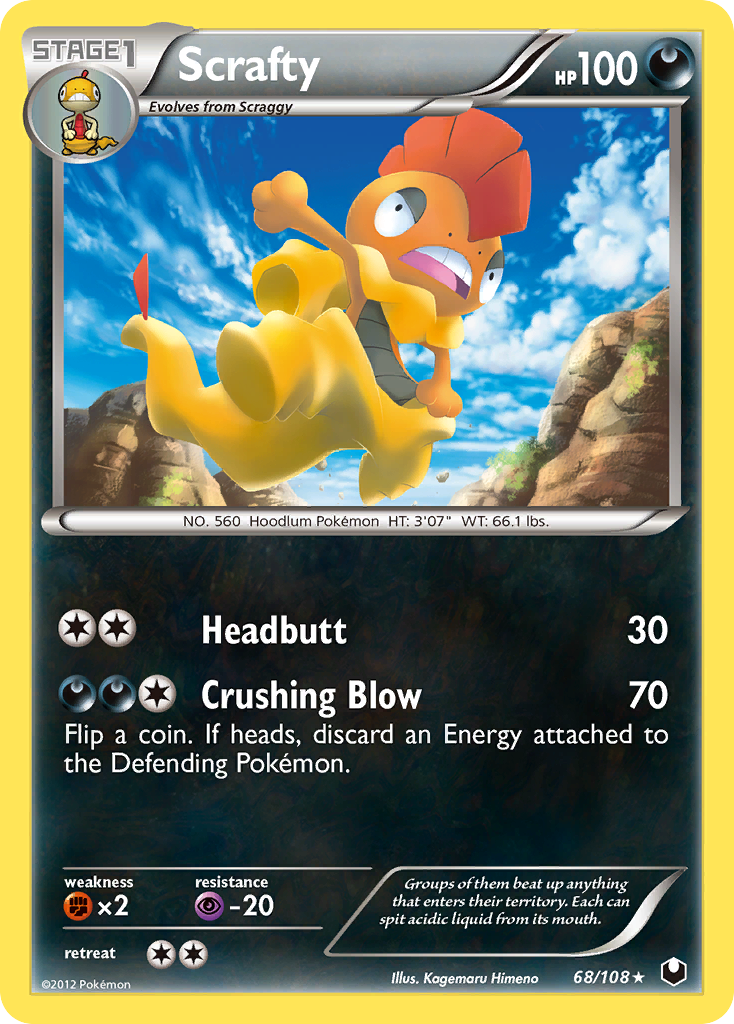 Scrafty (68/108) [Black & White: Dark Explorers]