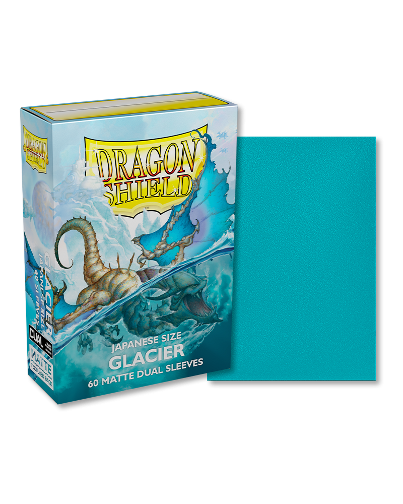 Dragon Shield Matte Dual Sleeves 60 Ct. - Japanese Size (Glacier)