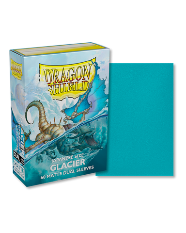 Dragon Shield Matte Dual Sleeves 60 Ct. - Japanese Size (Glacier)