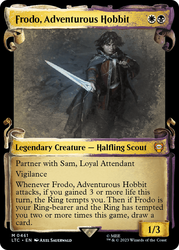 Frodo, Adventurous Hobbit [The Lord of the Rings: Tales of Middle-Earth Commander Showcase Scrolls]