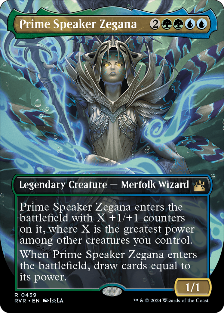 Prime Speaker Zegana (Anime Borderless) [Ravnica Remastered]