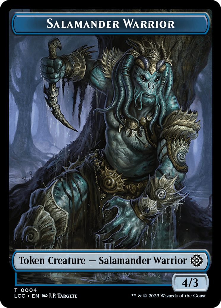 Salamander Warrior // Shapeshifter Double-Sided Token [The Lost Caverns of Ixalan Commander Tokens]