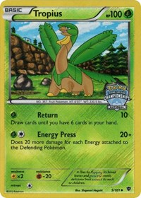 Tropius (5/101) (National Championship Staff Promo) [Black & White: Plasma Blast]