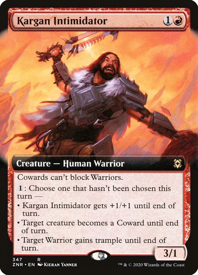 Kargan Intimidator (Extended Art) [Zendikar Rising]