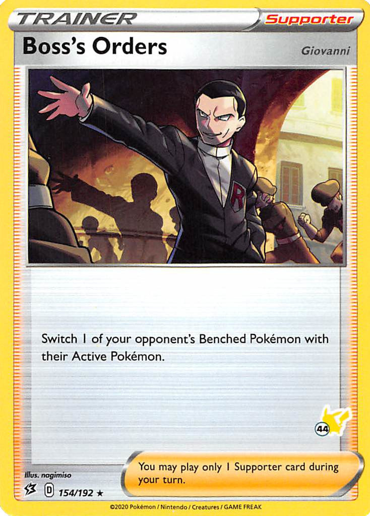 Boss's Orders (154/192) (Pikachu Stamp