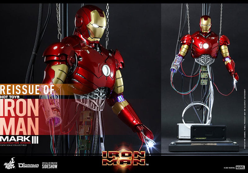 Iron Man Mark III (Construction Version) Sixth Scale Figure - Iron Man - Reissue (Hot Toys)