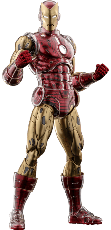 Iron Man Sixth Scale Collectible Figure - The Origins Collection - Comics Masterpiece Series Diecast (Hot Toys)
