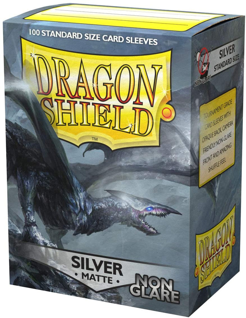Dragon Shield Silver Matte Non-Glare 100ct